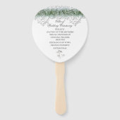 White Lace & Babies Breath Wedding Handwaaier (Voorkant)