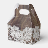 White Lace | Barn Wood Wedding Bedankdoosjes (Achterkant)
