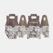 White Lace | Barn Wood Wedding Bedankdoosjes (Uitgevouwen)