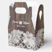 White Lace | Barn Wood Wedding Bedankdoosjes (Geopend)