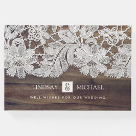 White Lace | Barn Wood Wedding Gastenboek