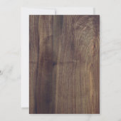 White Lace | Barn Wood Wedding Kaart (Achterkant)