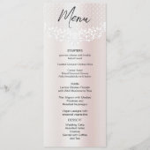 White Lace Bloemen Wedding Menu (Voorkant)