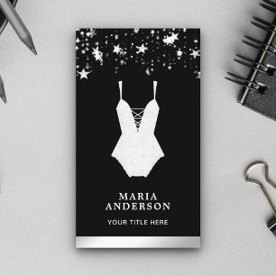 White Lace Bridal Bodysuit Lingerie Boutique Visitekaartje