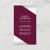 White Lace Bruids Bodysuit Lingerie Boutique Visitekaartje (Achterkant)