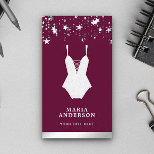 White Lace Bruids Bodysuit Lingerie Boutique Visitekaartje