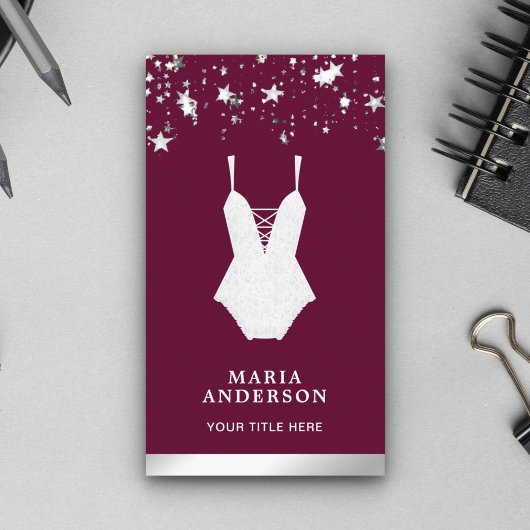 White Lace Bruids Bodysuit Lingerie Boutique Visitekaartje