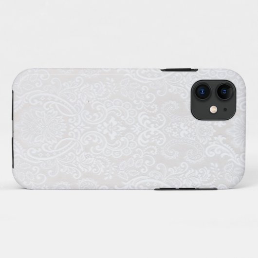 White Lace Case-Mate iPhone Case (Achterkant (horizontaal))