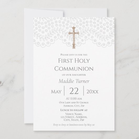 White Lace | Eerste uitnodiging van de Gemeenschap (Voorkant)