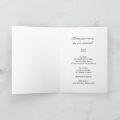 White Lace en Daisies Wedding Invitation (Binnen)