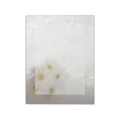 White Lace en Daisies Wedding Notitieblok (Linkerzijde)