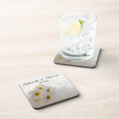 White Lace en Daisies Wedding Onderzetter (Rechterzijde)