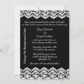 White Lace en Promises Wedding Kaart (Voorkant)