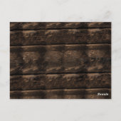 White Lace Floral Rustic Wood Wedding Invitation Briefkaart (Achterkant)