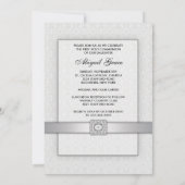 White Lace Girls First Commune Kaart (Achterkant)