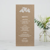 White Lace | Kaarten van het Kraft Paper Wedding M (Staand voorkant)