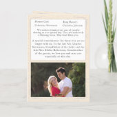  White Lace Katholiek huwelijksprogramma Programma (Achterkant)