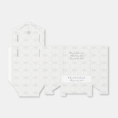 White-Lace katholieke bruiloft Bedankdoosjes (Uitgevouwen)