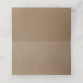White Lace | Kraft Paper Wedtable Place Cards Plaatskaartje (Binnenkant ongevouwen)