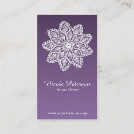 White Lace - Massage Visitekaartje