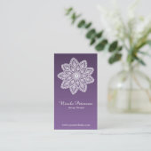 White Lace - Massage Visitekaartje (Staand voorkant)