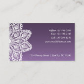 White Lace - Massage Visitekaartje (Achterkant)