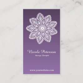 White Lace - Massage Visitekaartje