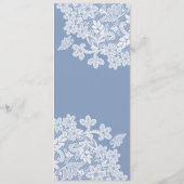 White Lace op Blue Classic Menu (Achterkant)