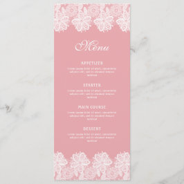 White Lace op Roze Classic Menu
