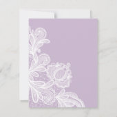 White Lace op uitnodiging voor Lila doop (Achterkant)