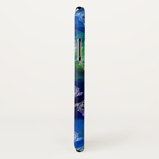 White Lace over regenboogpapier Case-Mate iPhone Case (Achterkant / rechts)