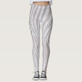 White Lace Pattern Leggings (Voorkant)