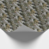 White Lace Pet Hydrangea Flowers Cadeaupapier (Hoek)