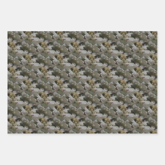 White Lace Pet Hydrangea Flowers Inpakpapier Vel (Voorkant 3)