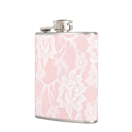 White Lace Pink Heupfles (Links)