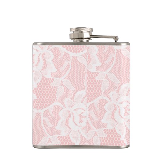 White Lace Pink Heupfles (Achterkant)