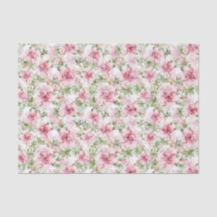 White Lace Pink Roses Gift Bag Matrix Tissue Tissuepapier