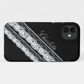 White Lace Ribbons iPhone 5 Hoesje (Achterkant (horizontaal))