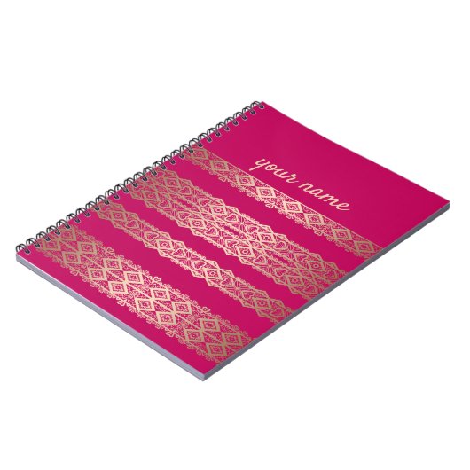 White lace romantic decor lacy-jubileum notitieboek (Linkerzijde)