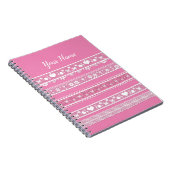 White lace romantic decor lacy-jubileum notitieboek (Rechterzijde)