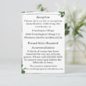 White Lace & Roos Leaves — Kaart met details (Staand voorkant)