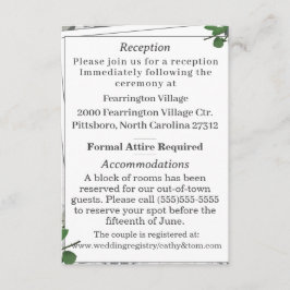 White Lace & Roos Leaves — Kaart met details