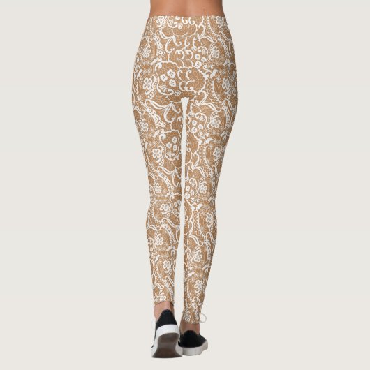White Lace Stylish Leggings (Achterkant)