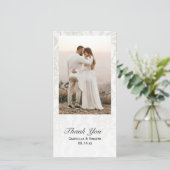 White Lace Wedding Bedankt (Staand voorkant)