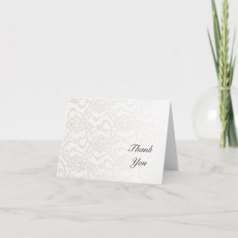 White Lace Wedding Bedankt
