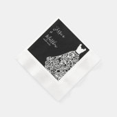 White Lace Wedding Dress Servet (Hoek)