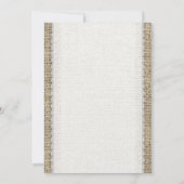 White  Lace Wedding Invitations Kaart (Achterkant)