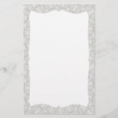 White Lace Wedding Kaleidoscope (uw woorden hier) Briefpapier (Voorkant)