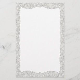 White Lace Wedding Kaleidoscope (uw woorden hier) Briefpapier