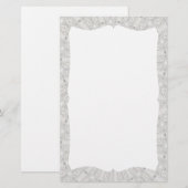 White Lace Wedding Kaleidoscope (uw woorden hier) Briefpapier (Voorkant / Achterkant)